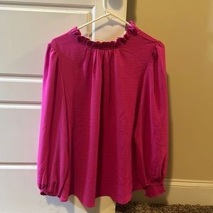 Pink blouse boutique style
